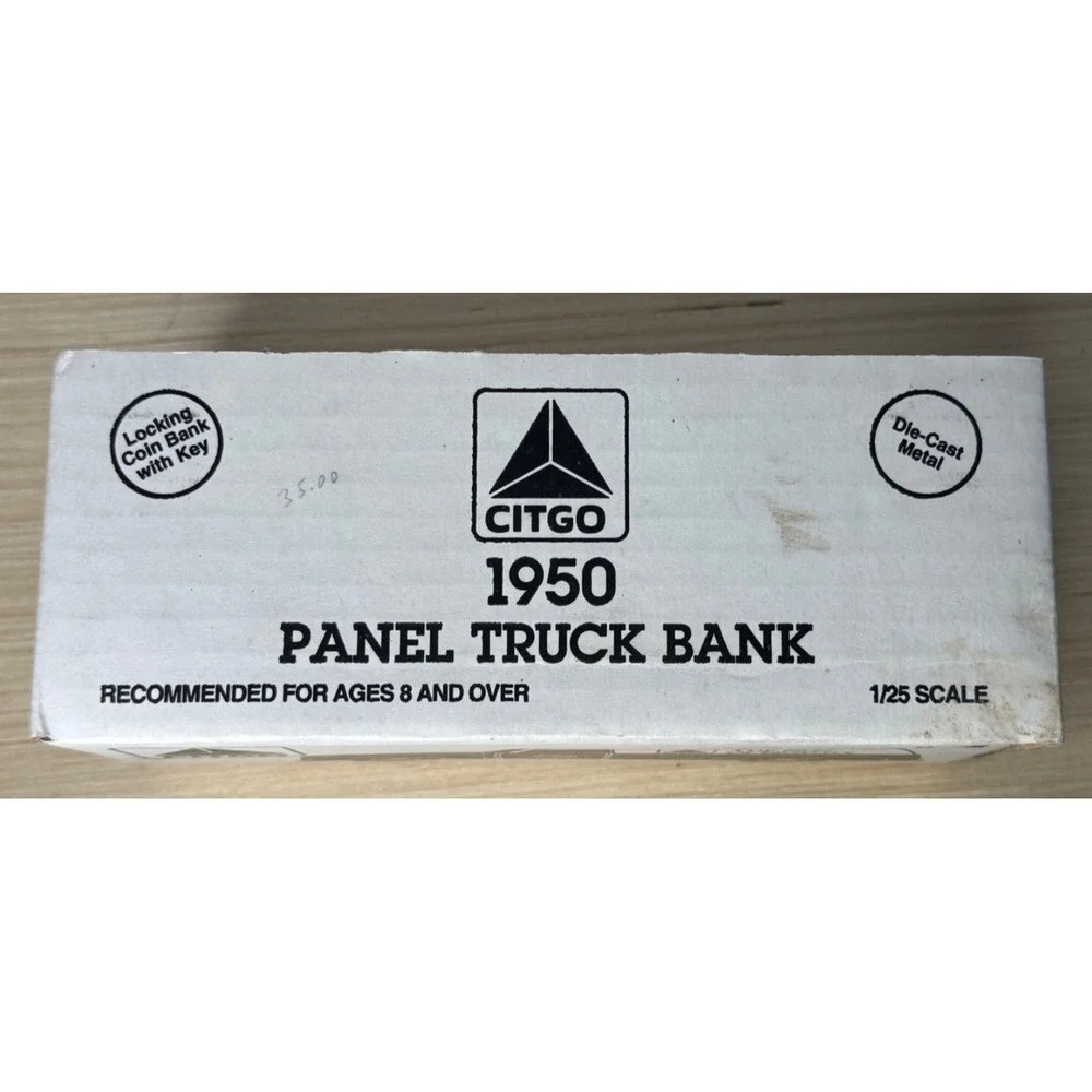 ERTL 1950 Chevy Panel Delivery Truck CITGO #4 Locking Coin Bank 9873 BNIB